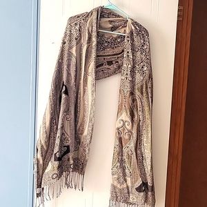 Scarf - gold & black